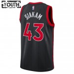 Toronto Raptors Trikot Pascal Siakam 43 Jordan 2022-23 Statement Edition Schwarz Swingman - Kinder